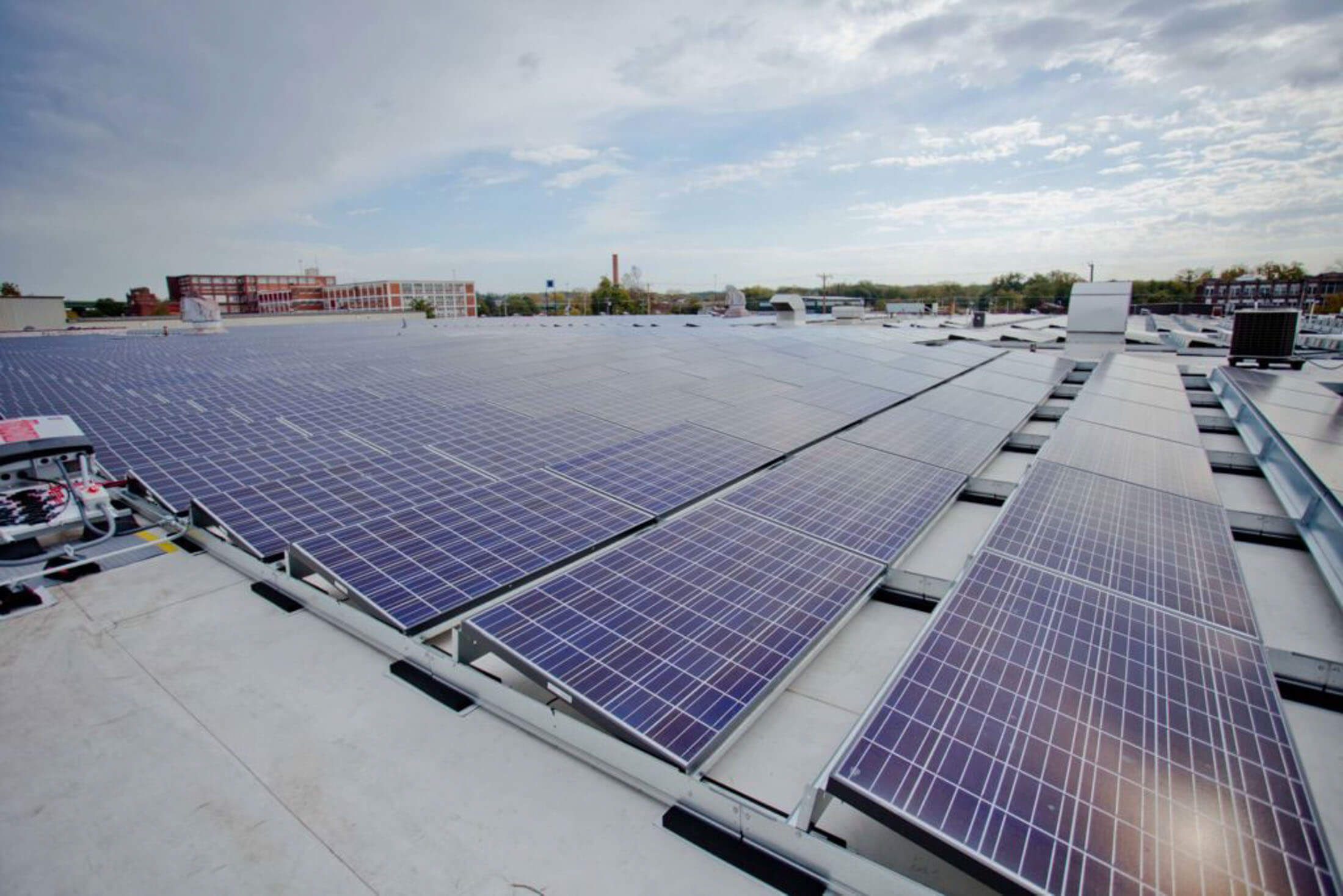 commercial solar installation at ctec